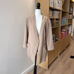REITMANS Women's Tan Open-Front Jacket
